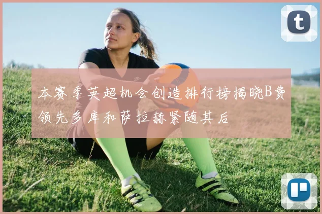 本赛季英超机会创造排行榜揭晓B费领先多库和萨拉赫紧随其后